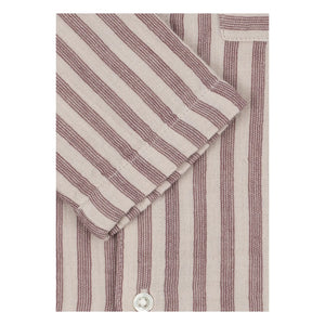 Konges Sløjd - Camisa de algodón orgánico a rayas Ely | Rojo