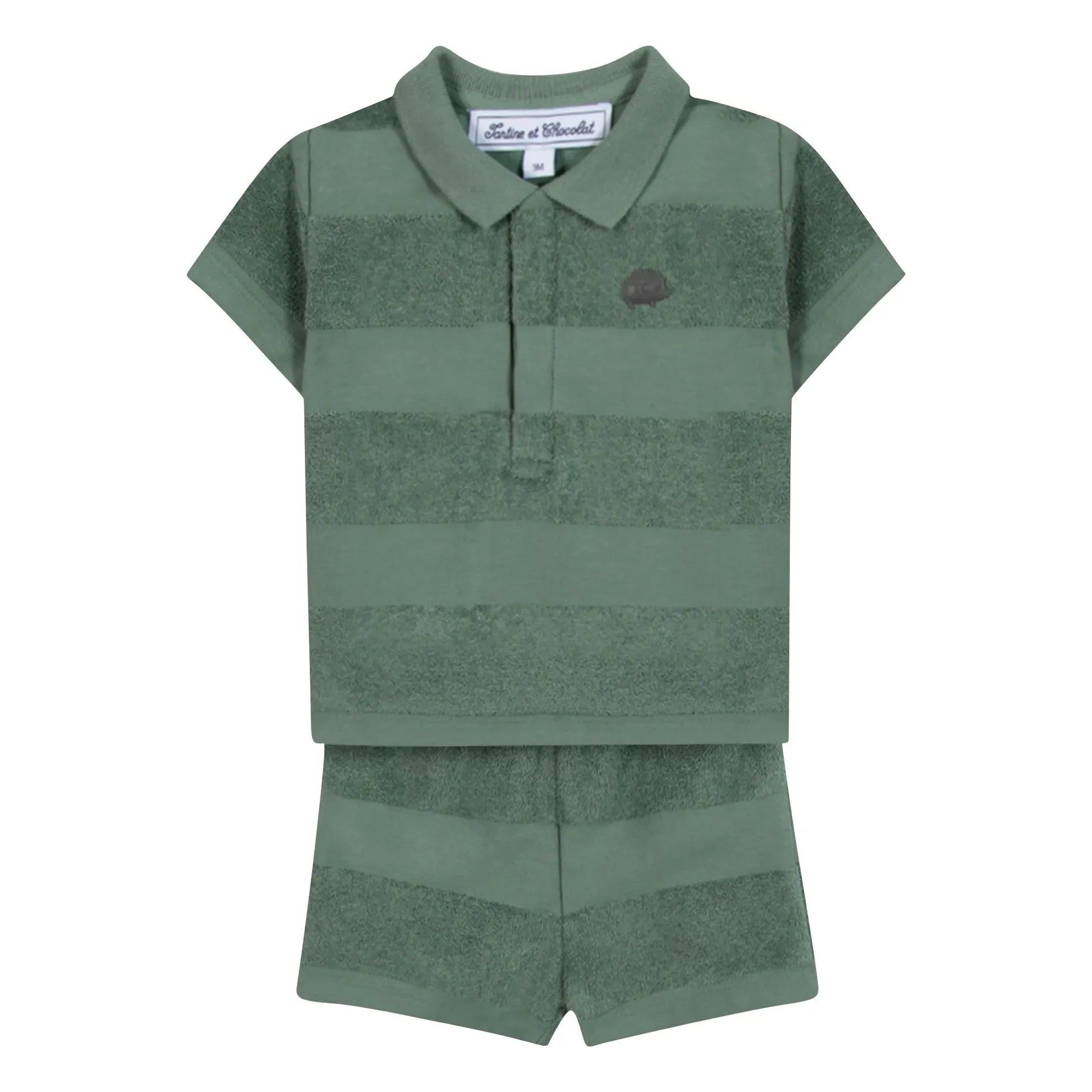 Tartine et Chocolat - Conjunto de polo, pantalón corto y toalla | Caqui