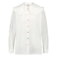 Elise Chalmin - Camisa Juliette de algodón | Blanco
