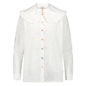 Elise Chalmin - Camisa Juliette de algodón | Blanco