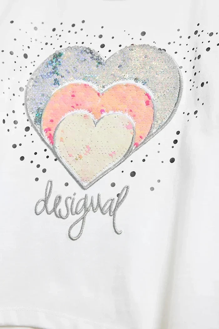 Camiseta de algodón para niños Desigual