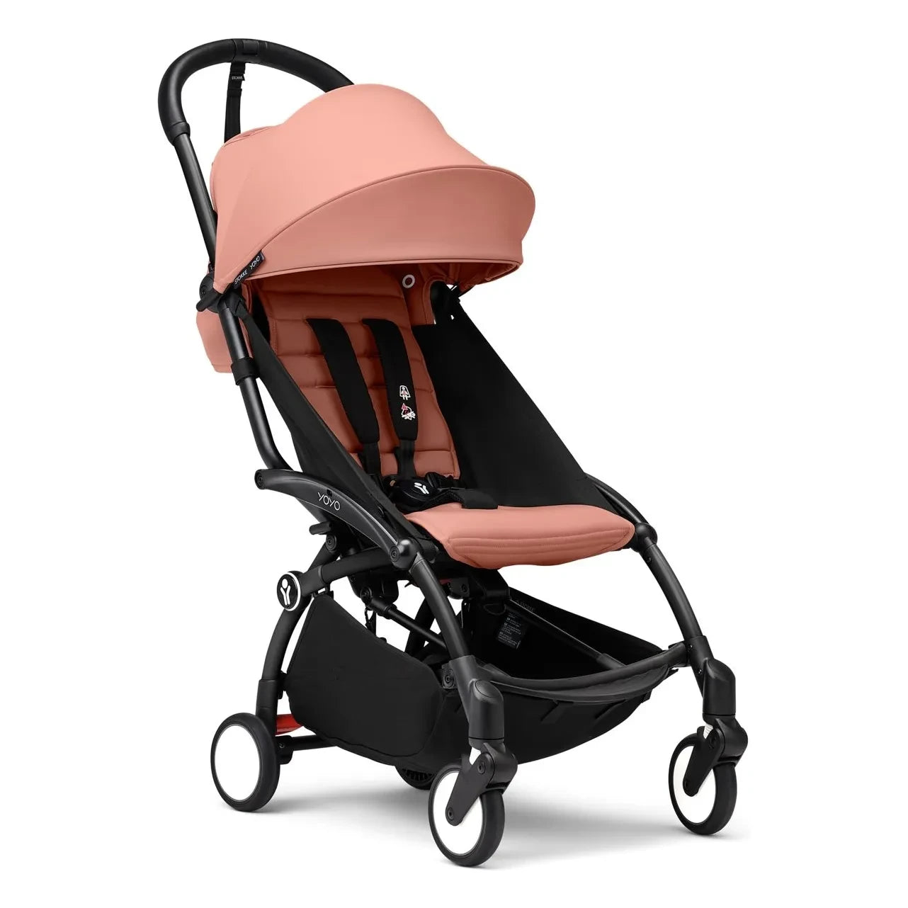Stokke® - Cochecito YOYO³ completo 0+ y 6+ Chasis negro | Ginger