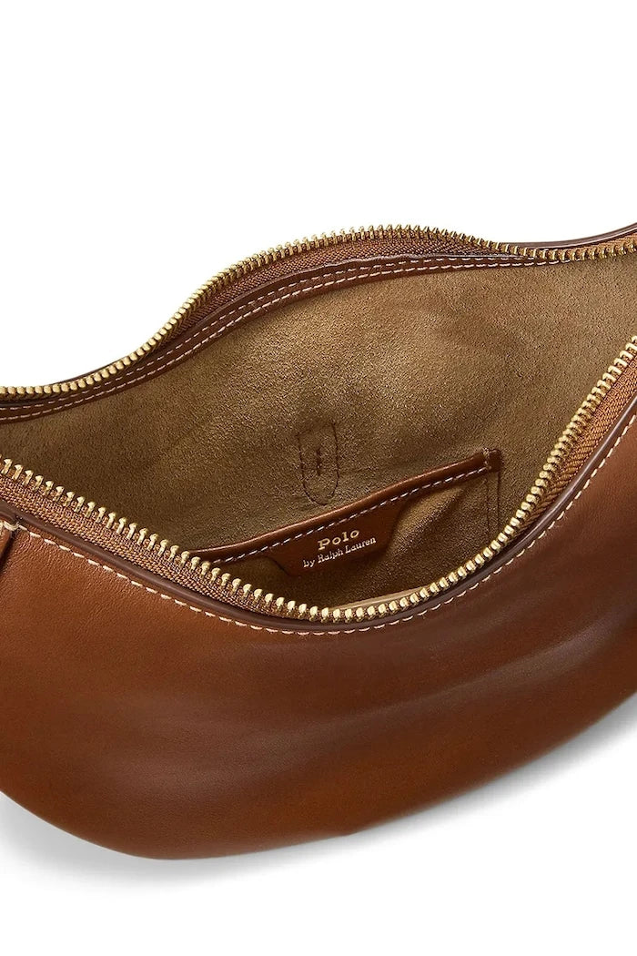 Bolso de piel Croissant Polo Ralph Lauren para mujer