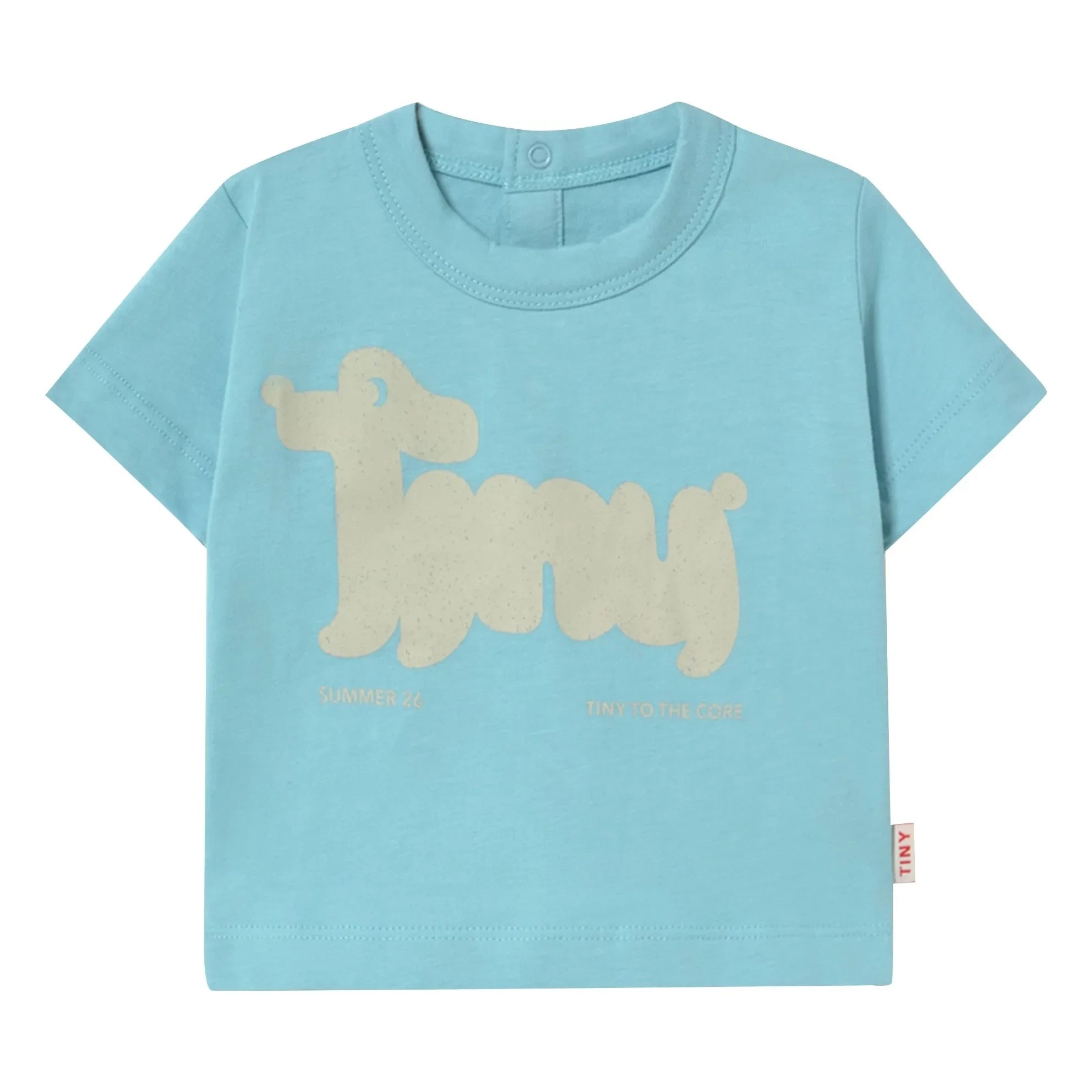 Tinycottons - Camiseta de perro de algodón orgánico | Azul claro