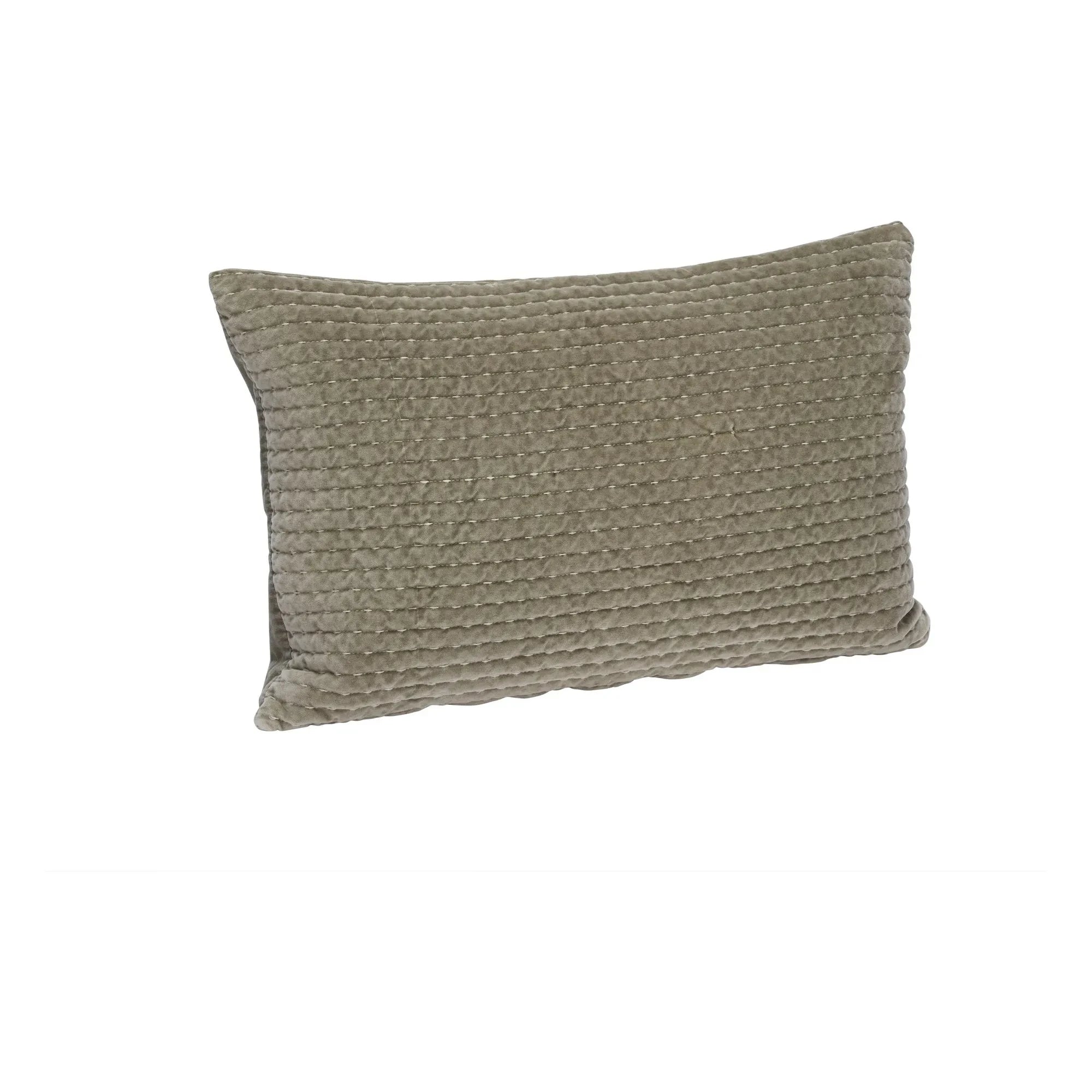 Madam Stoltz - Funda de cojín de terciopelo acolchado | Verde