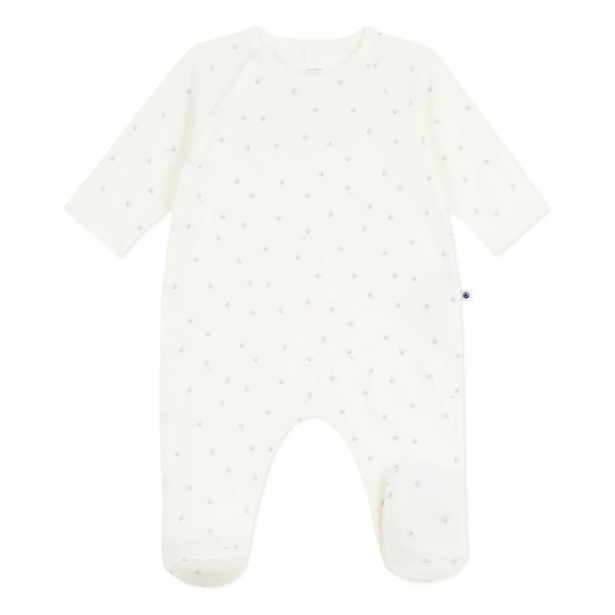 Petit Bateau - Pijama Dormilón Pati de Algodón Orgánico | Blanco