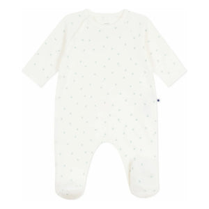 Petit Bateau - Pijama Dormilón Pati de Algodón Orgánico | Blanco