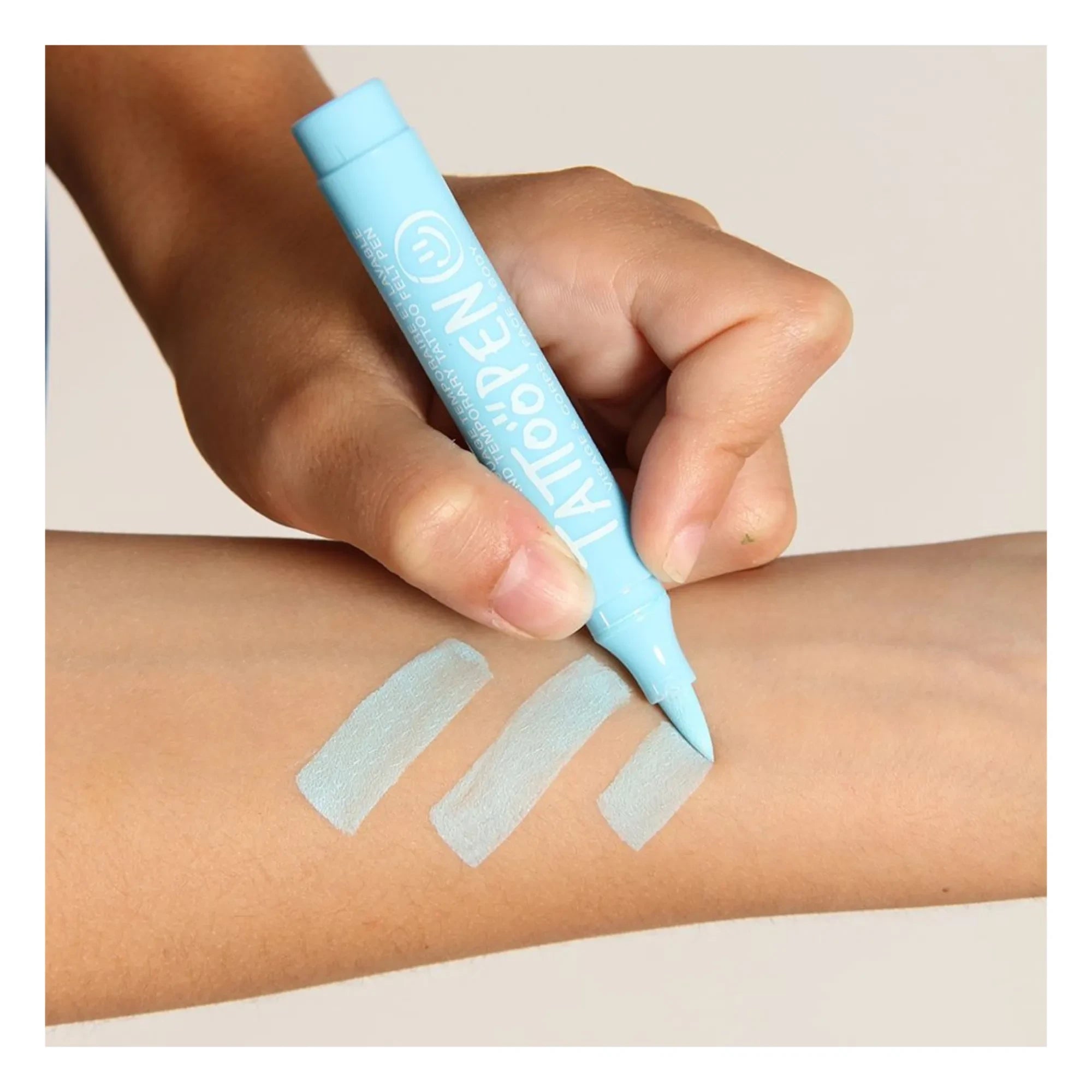 Nailmatic Kids - Bolígrafo de tatuaje | Azul claro