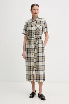 Vestido de lino Barbour Fern