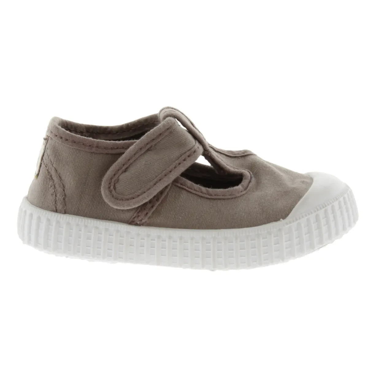 Victoria - Sandalia Tira Lone Velcro Zapatilla | Oatmeal