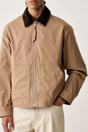 Chaqueta de entretiempo de algodón y elastano para hombre