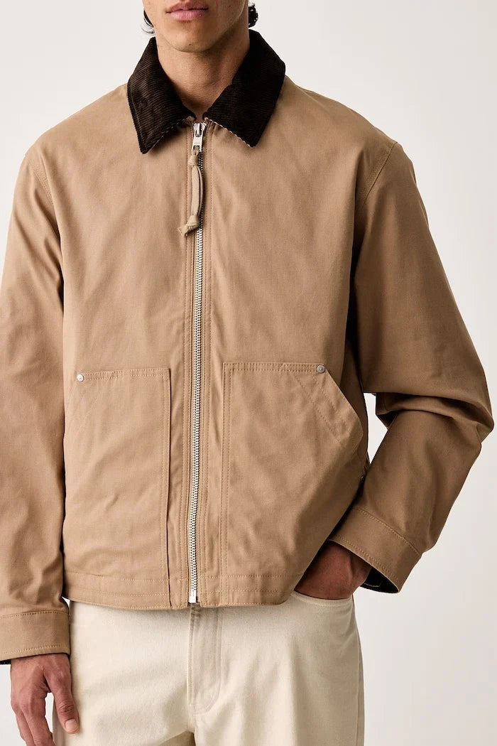 Chaqueta de entretiempo de algodón y elastano para hombre