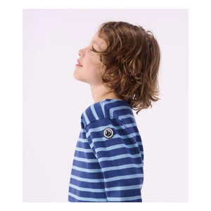 Petit Bateau - Camiseta con estampado de marinière | Azul