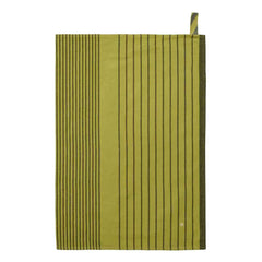 La guinda del pastel - Toalla de cocina de rayas de algodón orgánico Piero | Verde pistacho