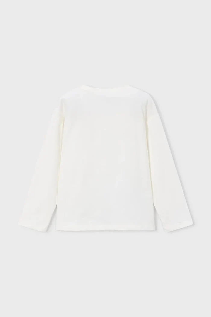Blusa de manga larga de algodón para niños Mayoral