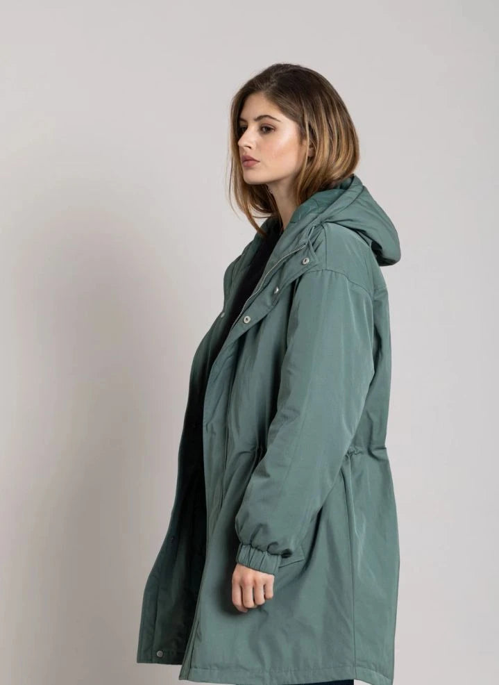 Smallable Woman - Zebra Geri Dönüştürülmüş Elyaf Astarlı Parka | Teal