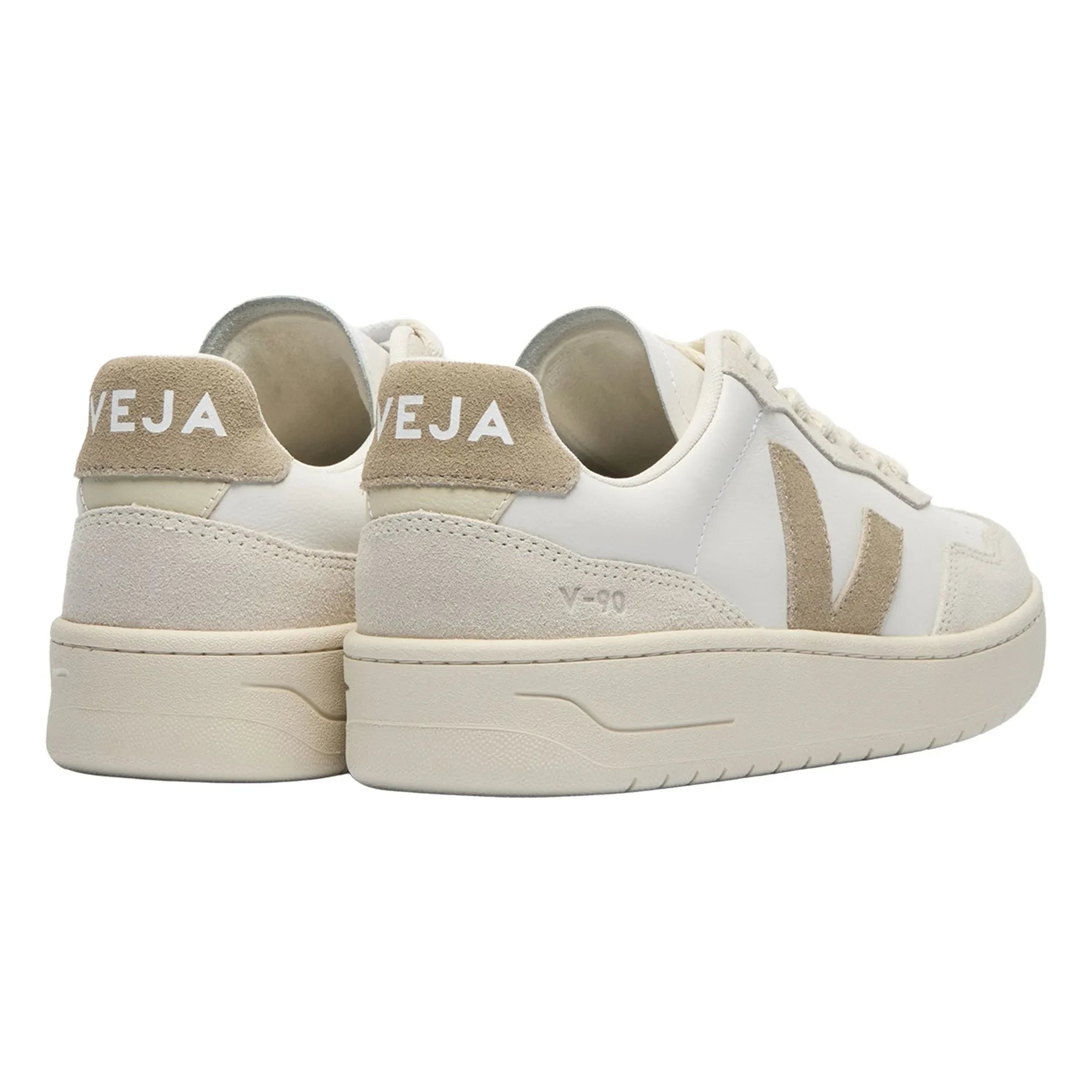 Veja - Zapatillas de piel V-90 O.T. | Marrón topo