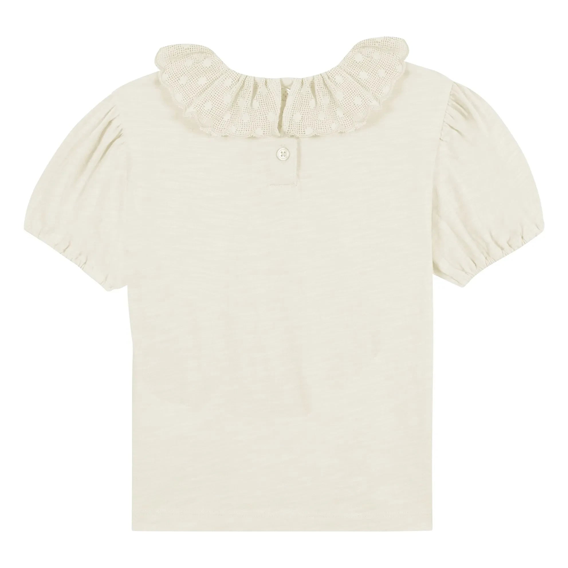 Camiseta Polo bordado Niris Bonton | Crudo