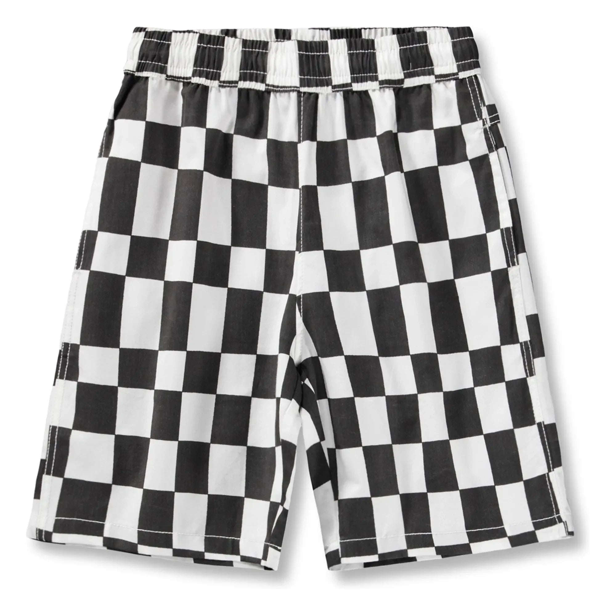 Molo - Pantalones cortos de algodón orgánico Arrow Damier | Negro