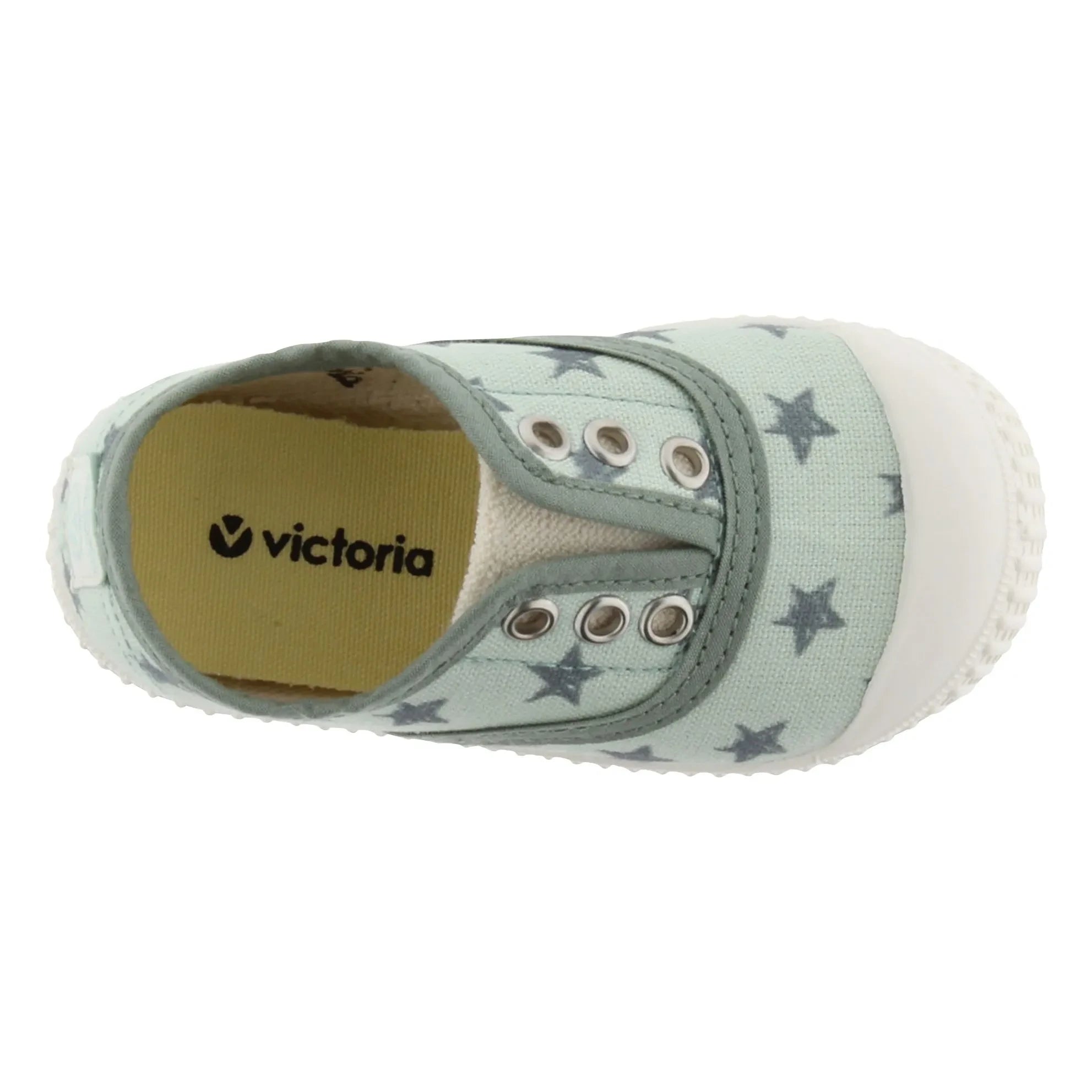 Victoria - Zapatillas de lona elásticas Etoiles | Agua verde