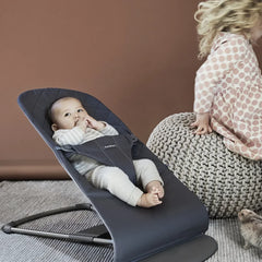 BabyBjörn - Hamaca Bebé Bliss Acolchada Algodón | Azul Marino