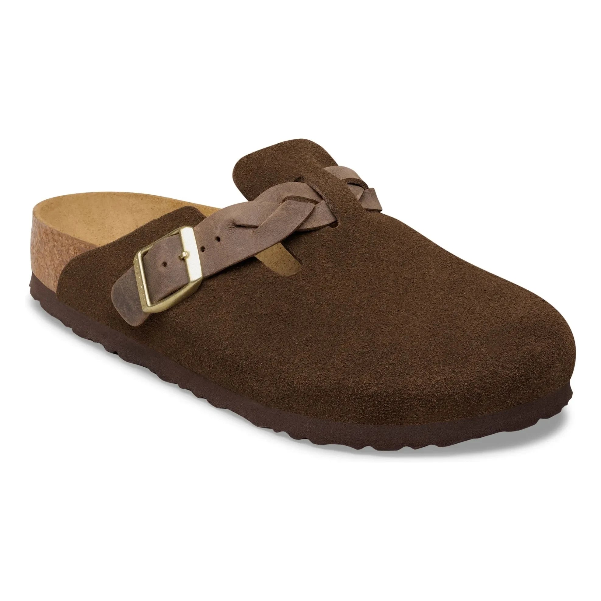 BIRKENSTOCK - Pantuflas trenzadas Boston Sweden | Marrón