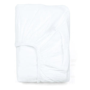 Haomy - Sábana Bajera Ajustable de Muselina de Algodón | Blanco
