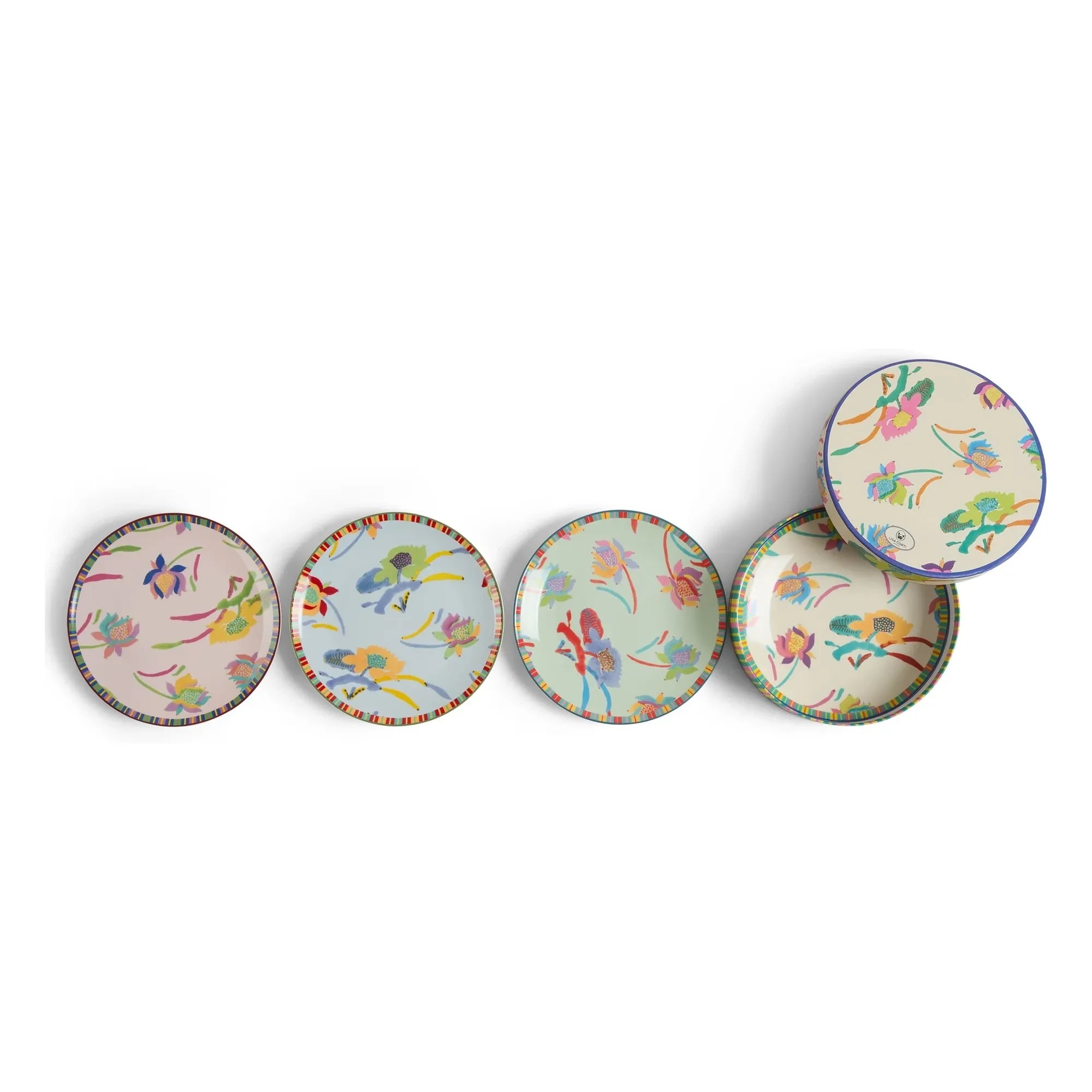 Lisa Corti - Platos de postre de porcelana japonesa - Juego de 4