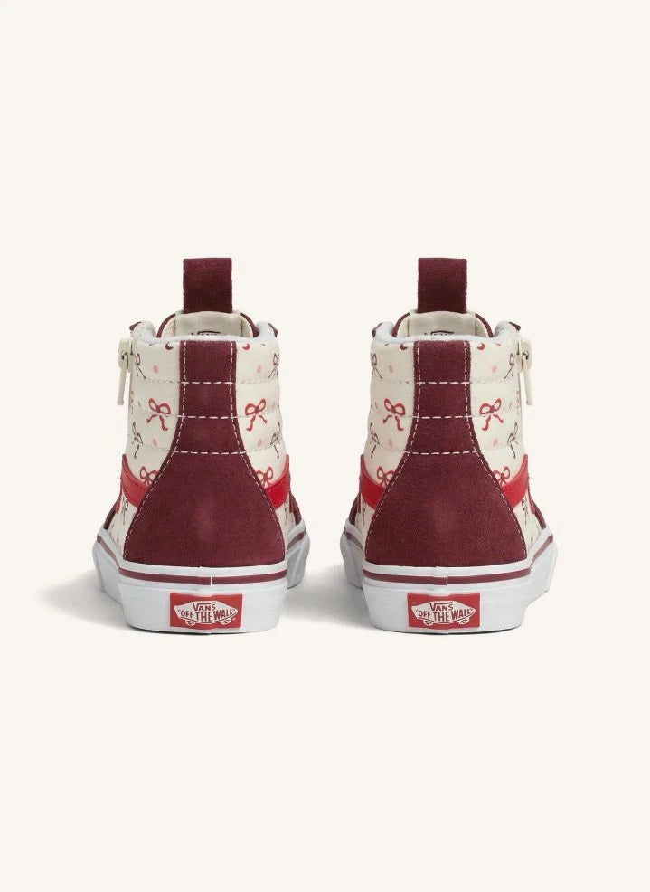Vans - Zapatillas de caña alta SK8-Hi Reissue Burdeos con cremallera