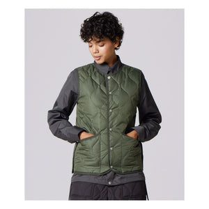 Taion - Chaleco militar sin mangas unisex | Caqui oscuro