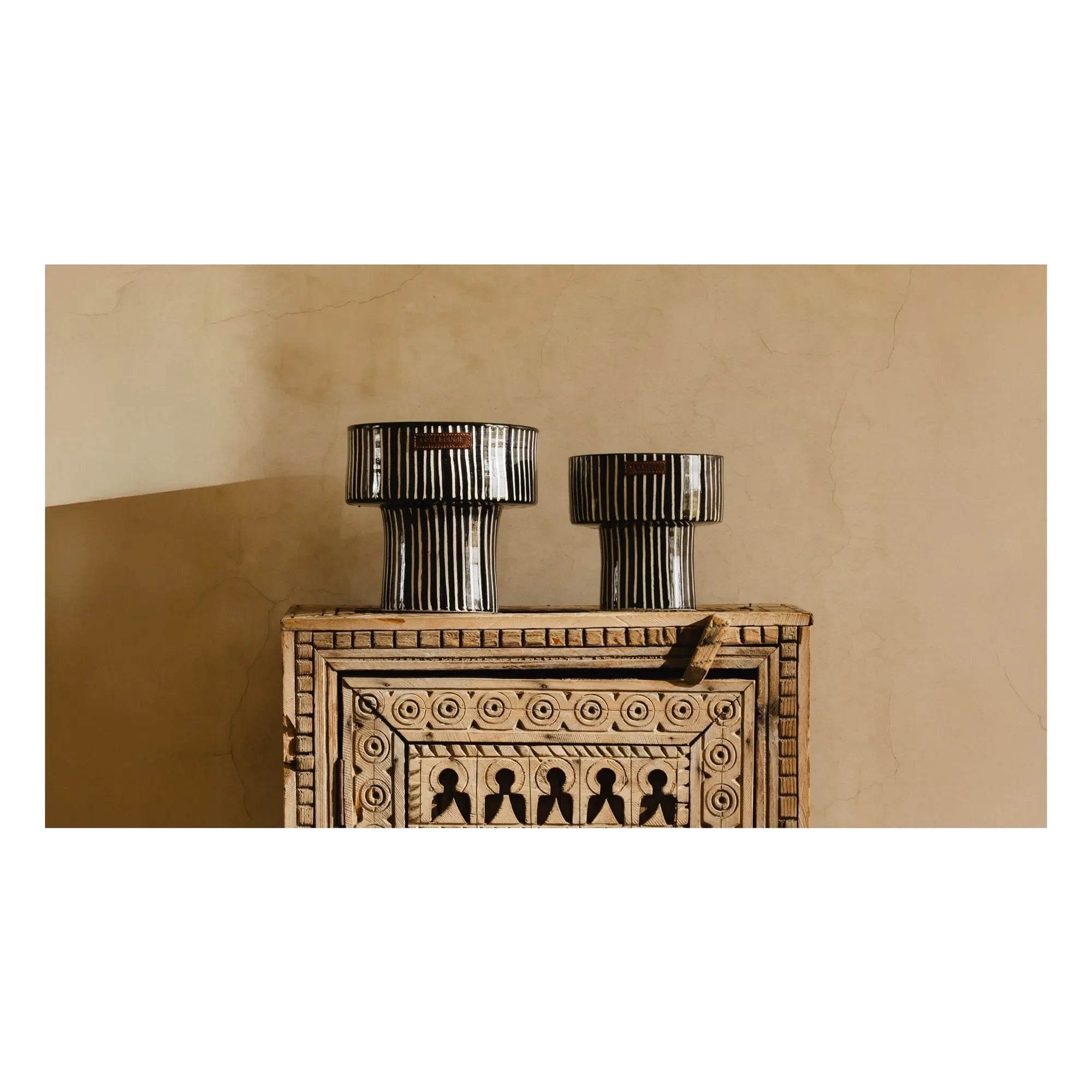 Côté Bougie - Cuenco con estampado de cebra - Mandarin Majorelle
