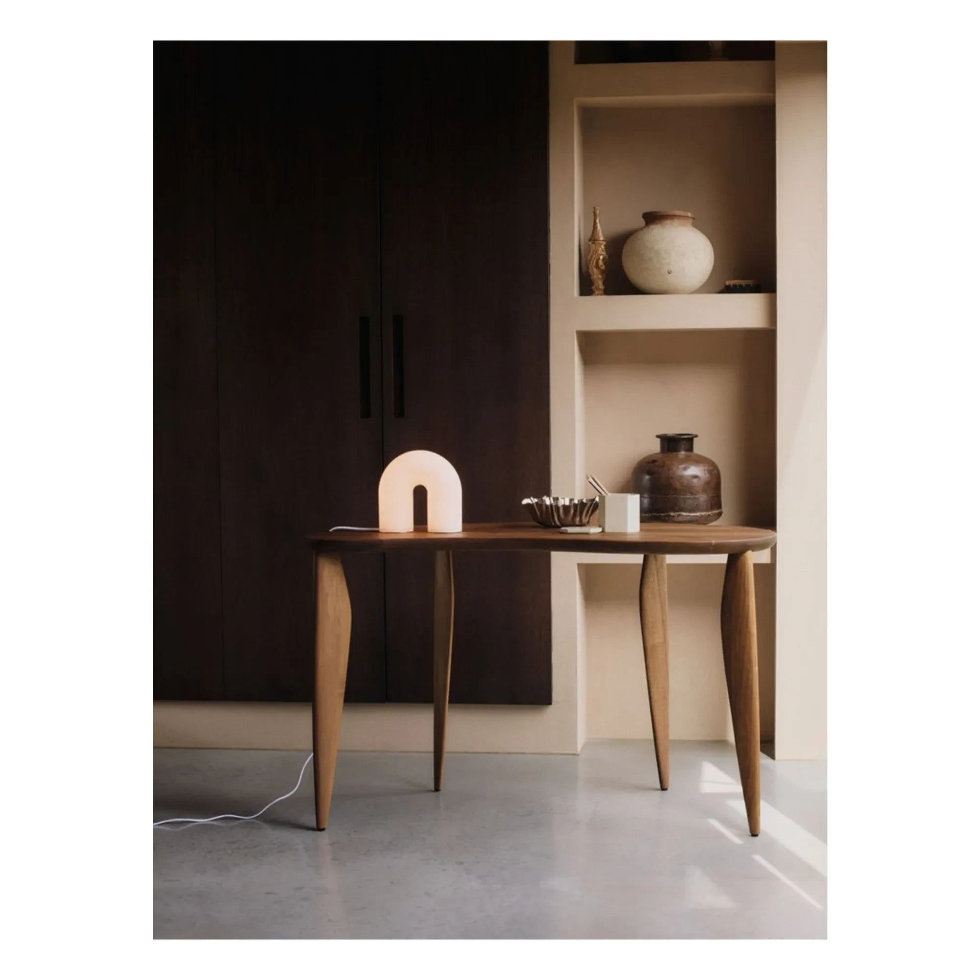 Ferm Living - Caja de bambú Nova FSC | Crema