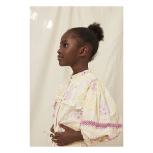 Bebe Organic - Blusa bordada Alba | Amarillo
