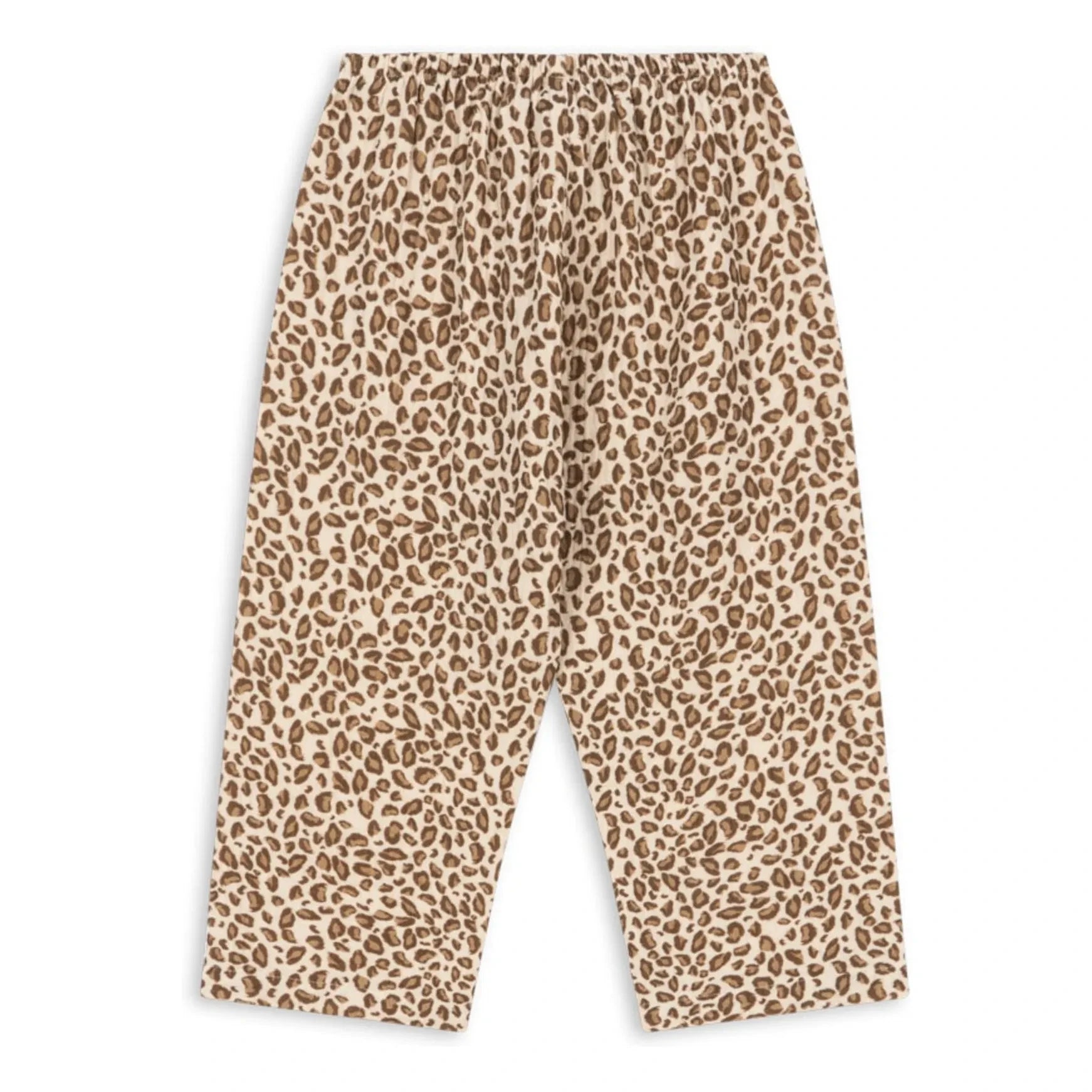 Konges Sløjd - Pantalones de algodón orgánico Coco Leopard | Marrón