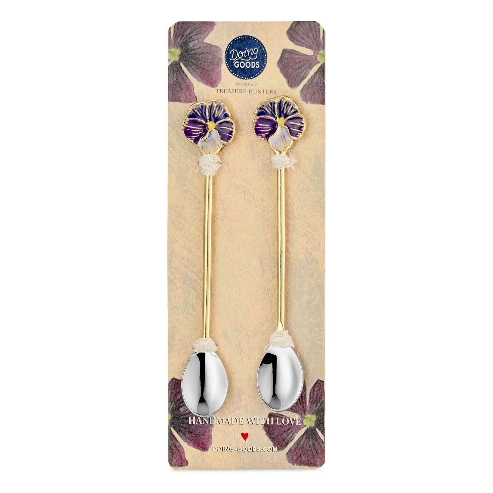 Doing Goods - Juego de cucharas Valery Violet - 2 piezas | Morado