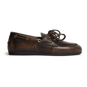 Posa - Zapatos náuticos de piel | Marrones