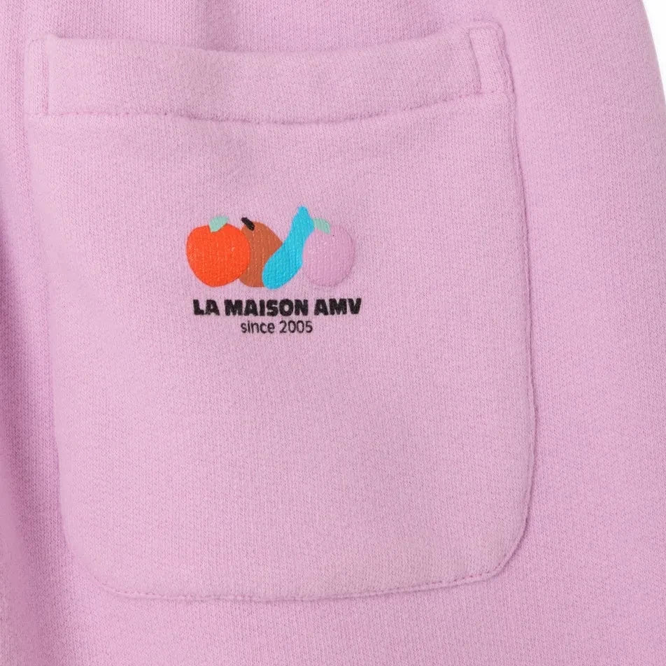 American Vintage - Atubay Algodón Pantalón Corto | Rosa Lichi