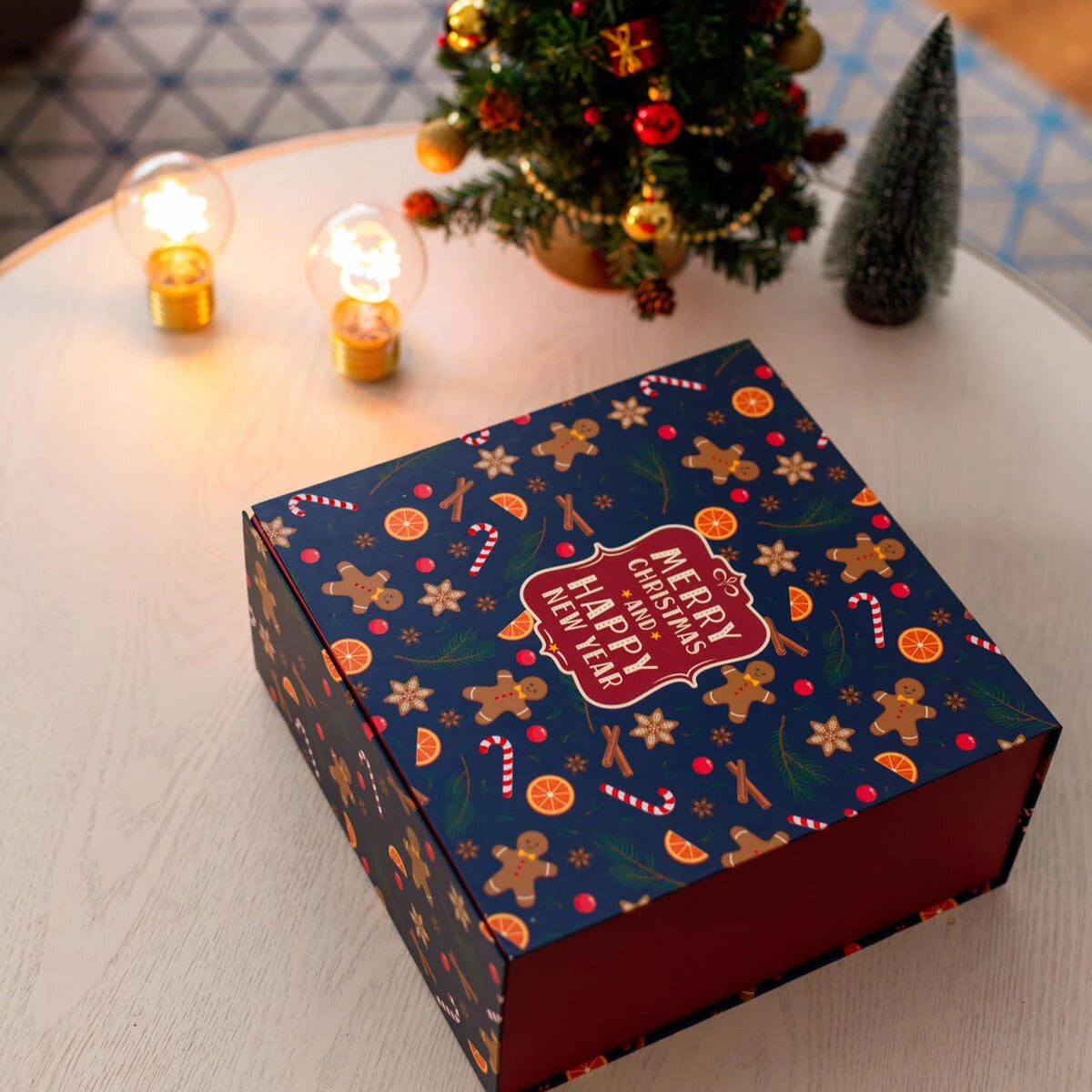 Legami - Caja de regalo de Navidad mediana - Jengibre - Caja de venta