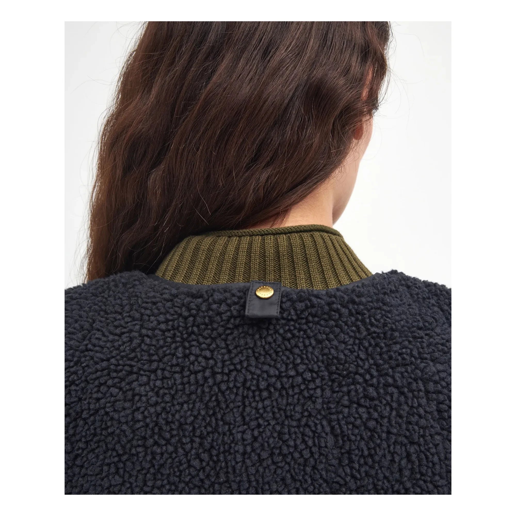 Barbour - Dulsie Shearling Kolsuz Ceket | Siyah
