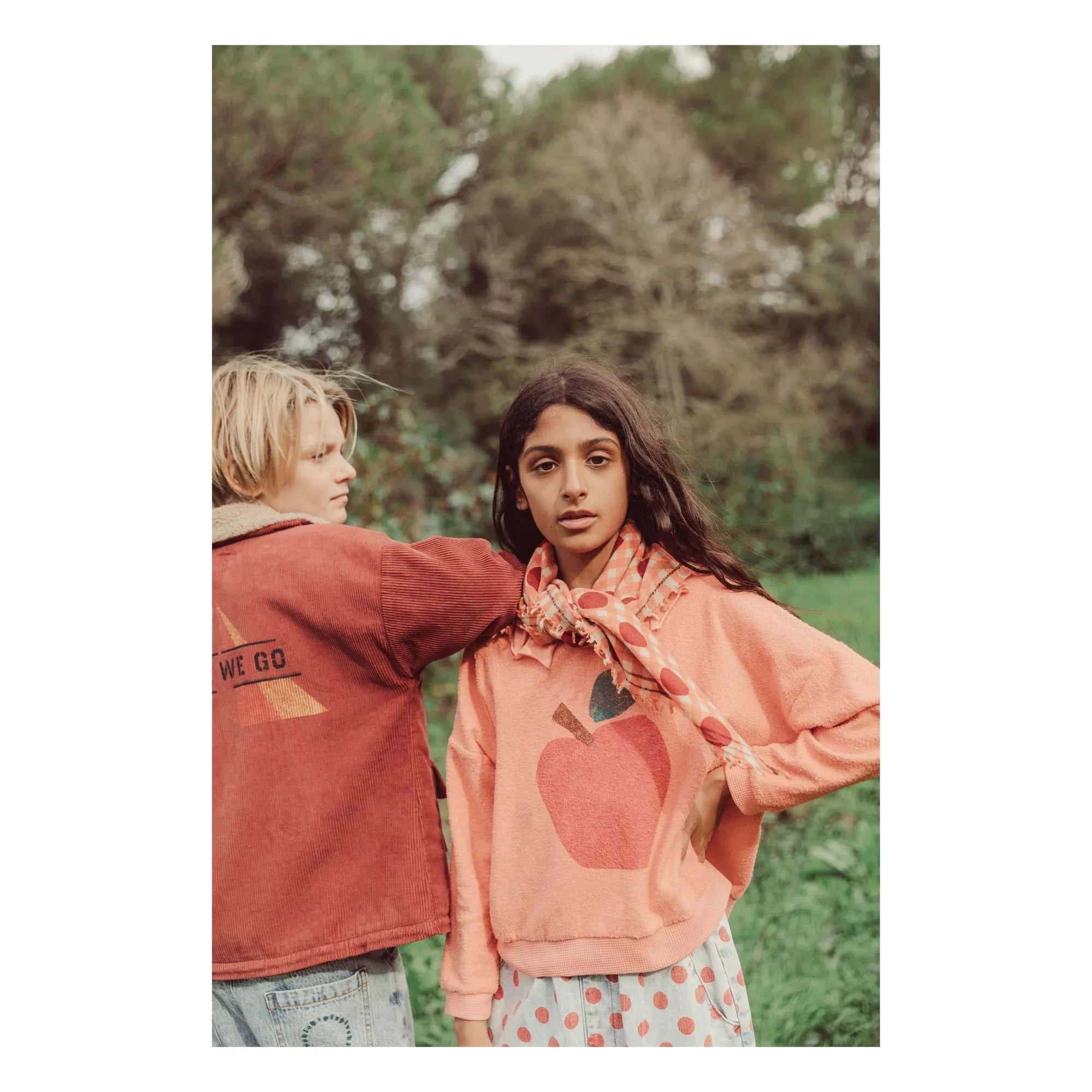 Piupiuchick - The Lunch Club organik pamuklu havlu sweatshirt | Coral