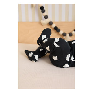 Petit Lem - Pijama con pies de fantasma que brillan en la oscuridad | Negro