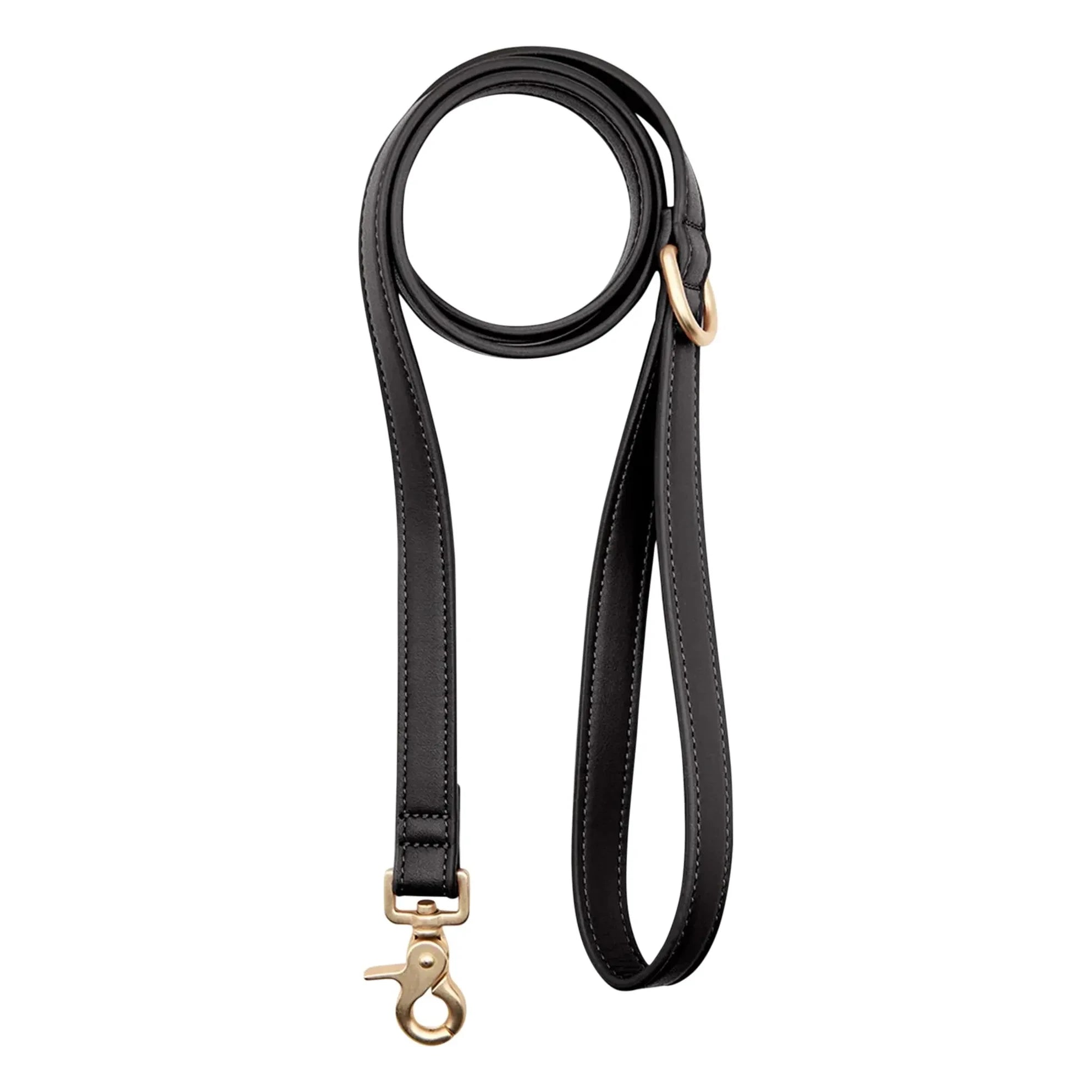 Cafide - Collar de perro de piel vegana | Negro
