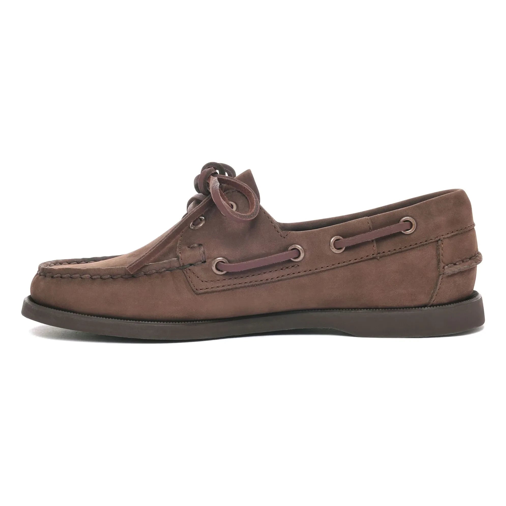 Sebago - Mocasines Docksides Portland de nobuk | Marrón