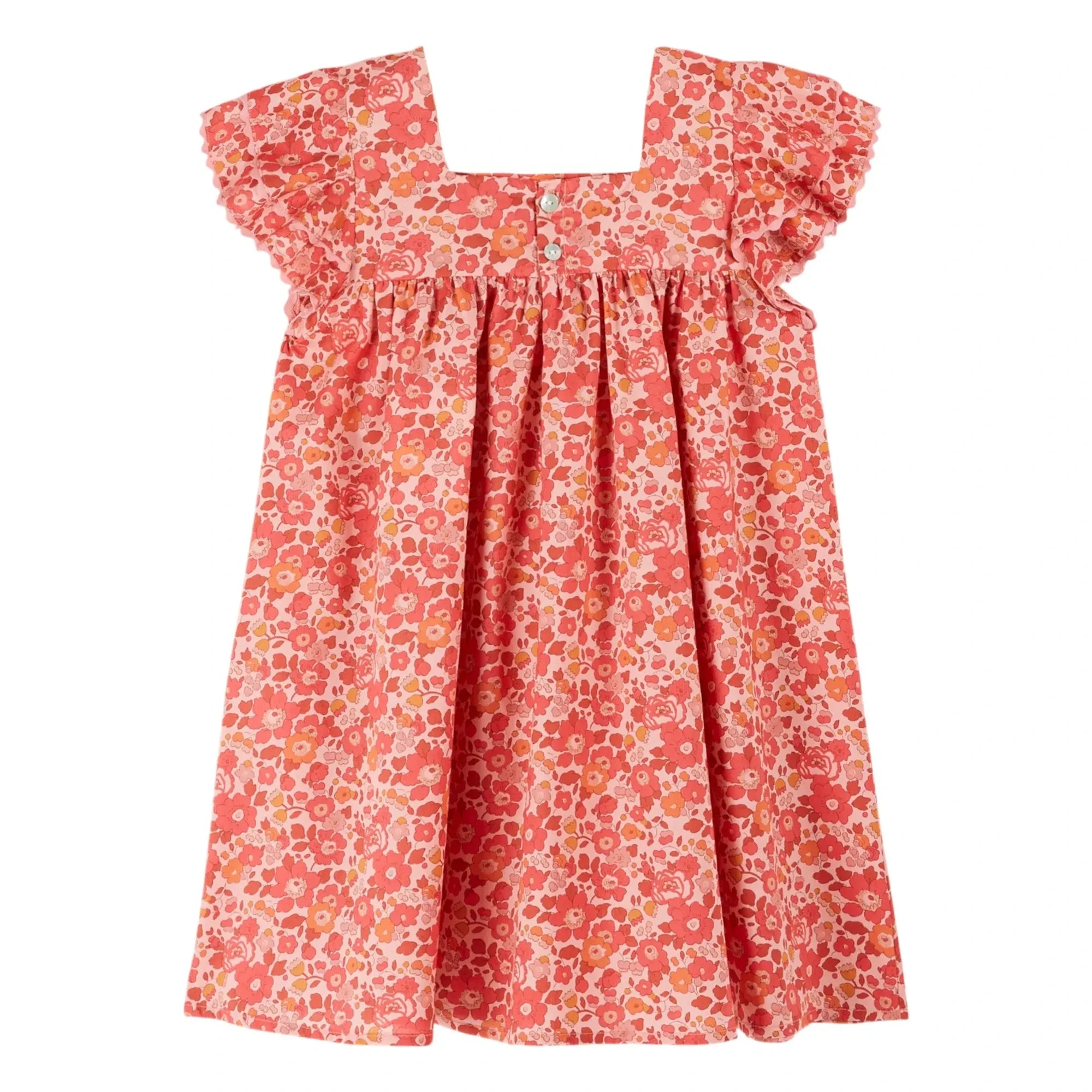Emile et Ida - Vestido Liberty | Coral