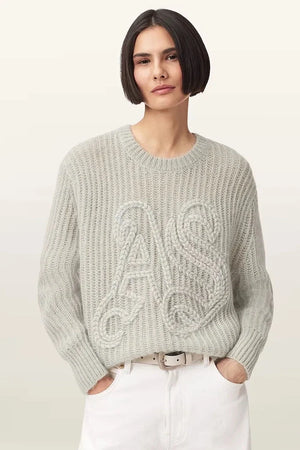 AllSaints Sudadera de Lana CHAIN