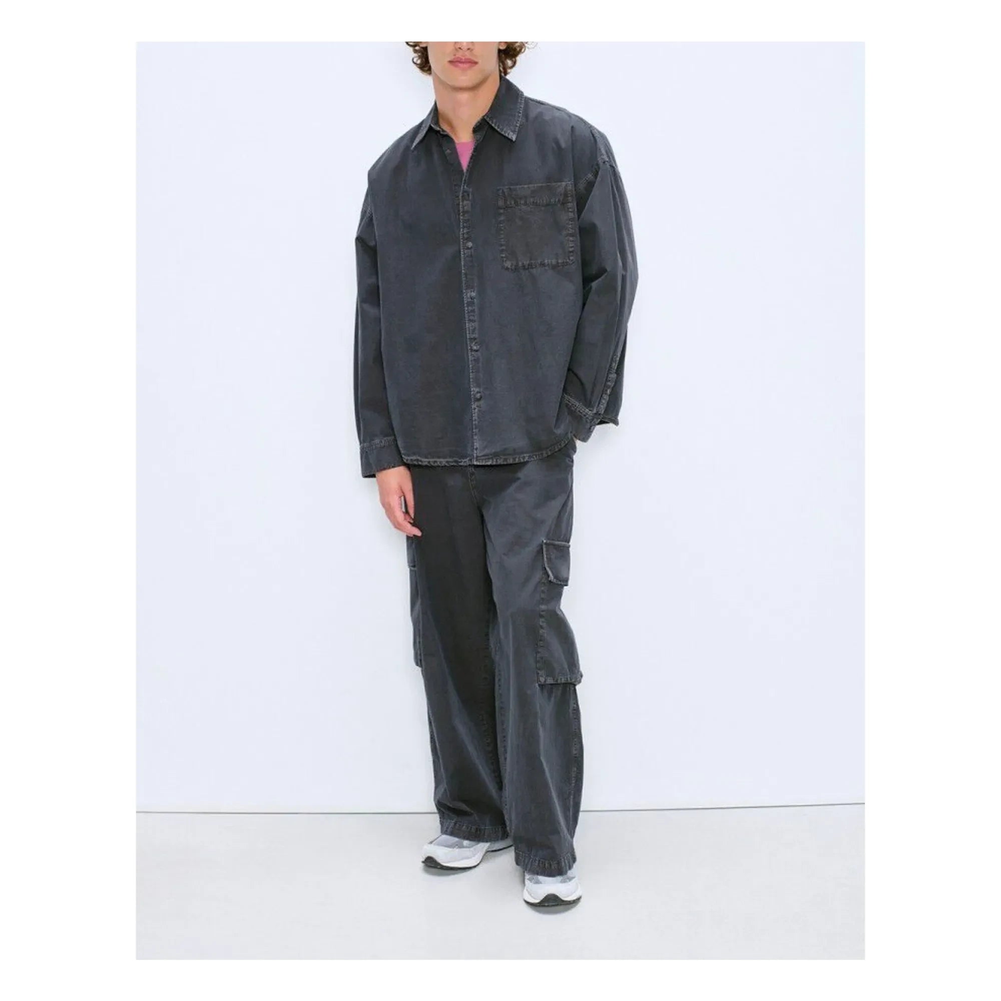 American Vintage - Pantalones de algodón Tysco | Gris Oscuro