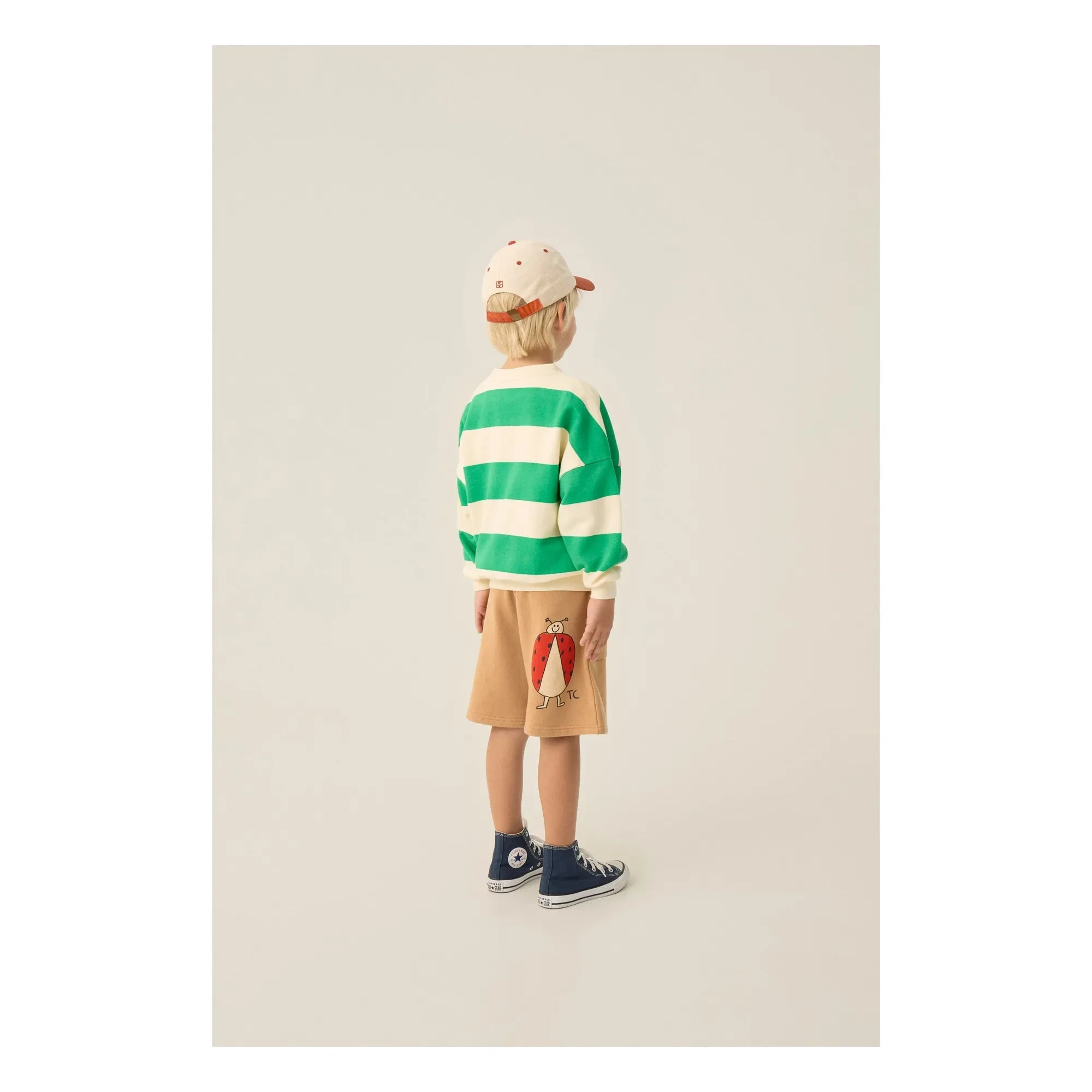The Campamento - Sudadera de rayas oversize | Verde