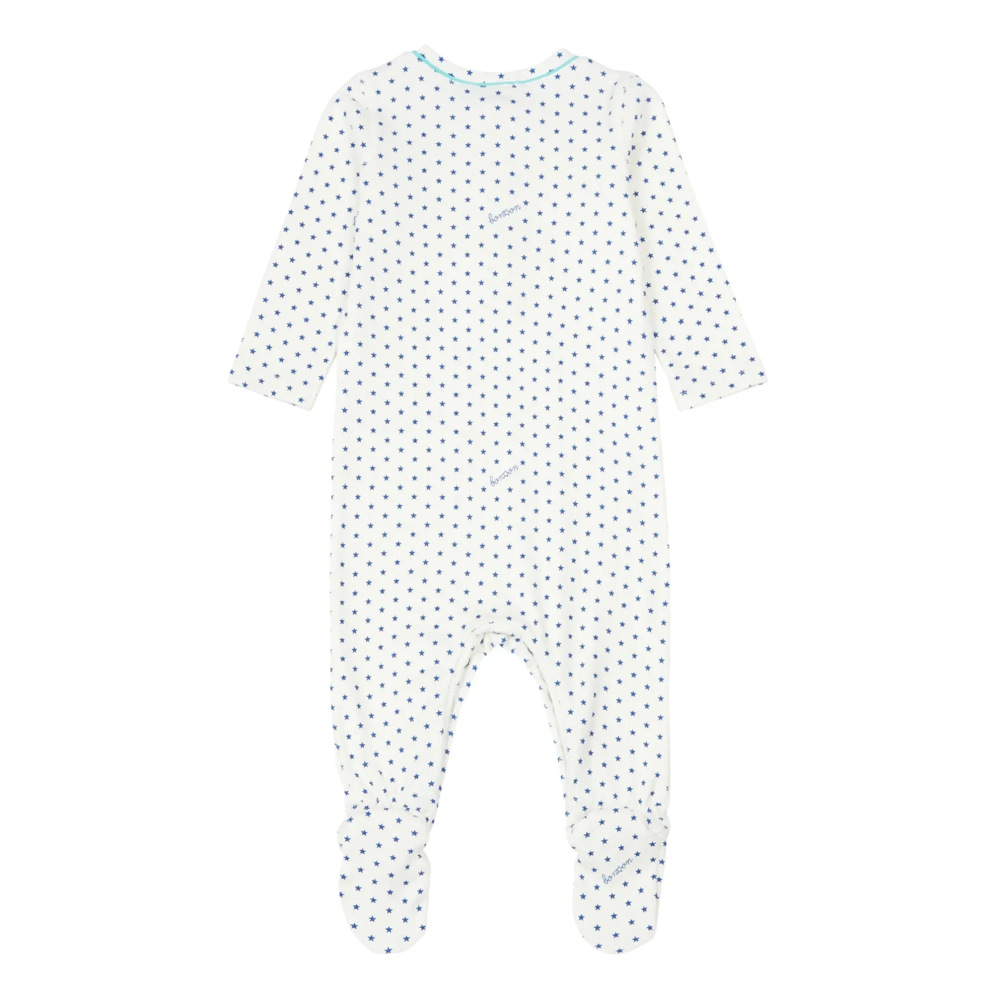 Bonton - Pijama con pies Jersey Star - Colección No Sleep Club | Azul