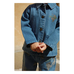 Konges Sløjd - Jeans Cheetahs Magot de Algodón Orgánico | Azul