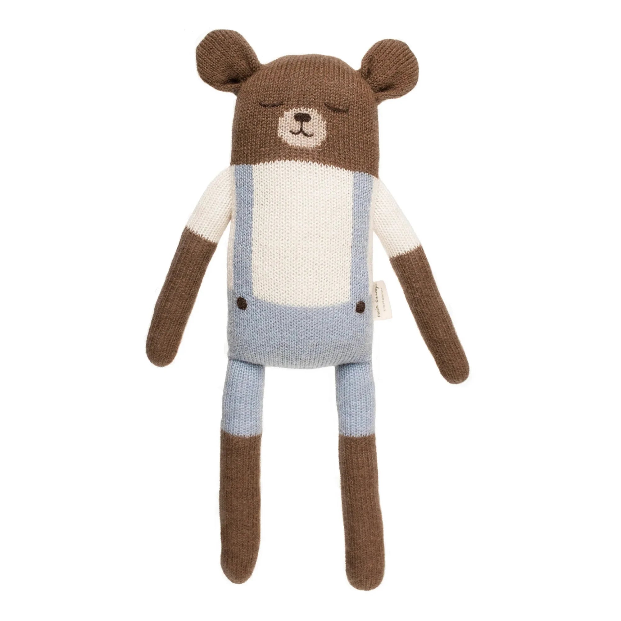 Main Sauvage - Oso de peluche grande | Azul
